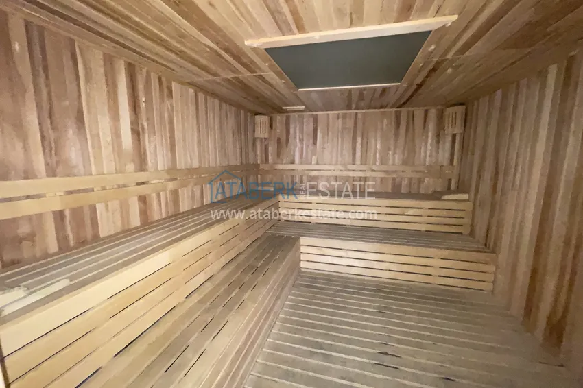 Apartament 1+1 z meblami i widokiem na góry, dzielnica Tosmur — Alanya 19 