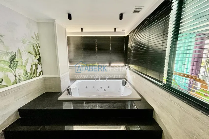 Duplex ogrodowy z nowoczesnymi wnętrzami w nowym kompleksie mieszkalnym, dzielnica Oba, Alanya 18