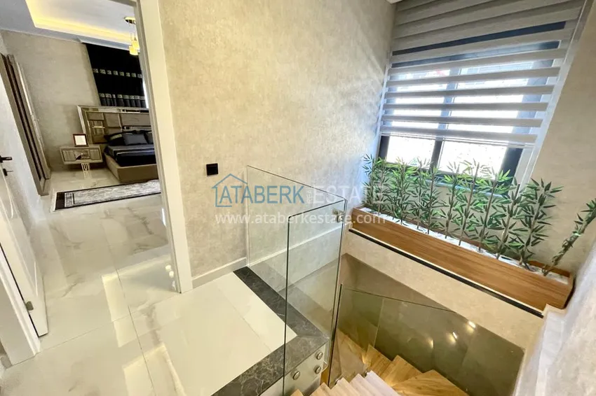 Kupuj Duplex ogrodowy z nowoczesnymi wnętrzami w nowym kompleksie mieszkalnym, dzielnica Oba, Alanya 21