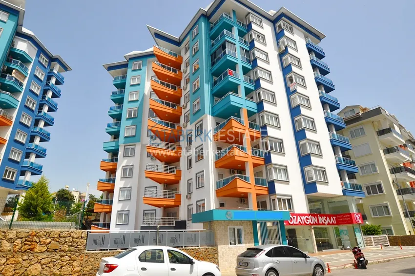 Apartament 1+1 z meblami i widokiem na góry, dzielnica Tosmur — Alanya 1 