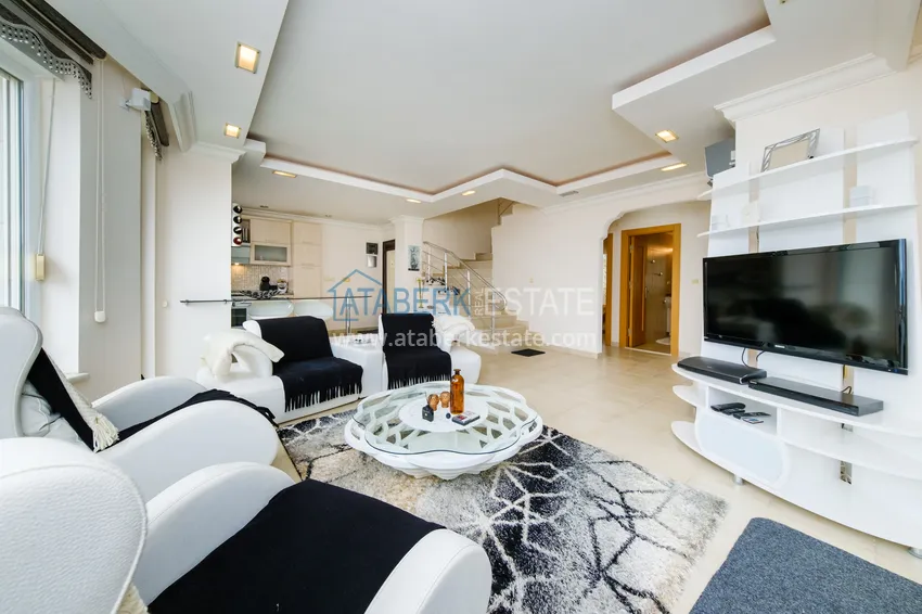 Kupuj  Przestronny, umeblowany duplex z widokiem w prestiżowej dzielnicy Alanyi - Bektash 1 