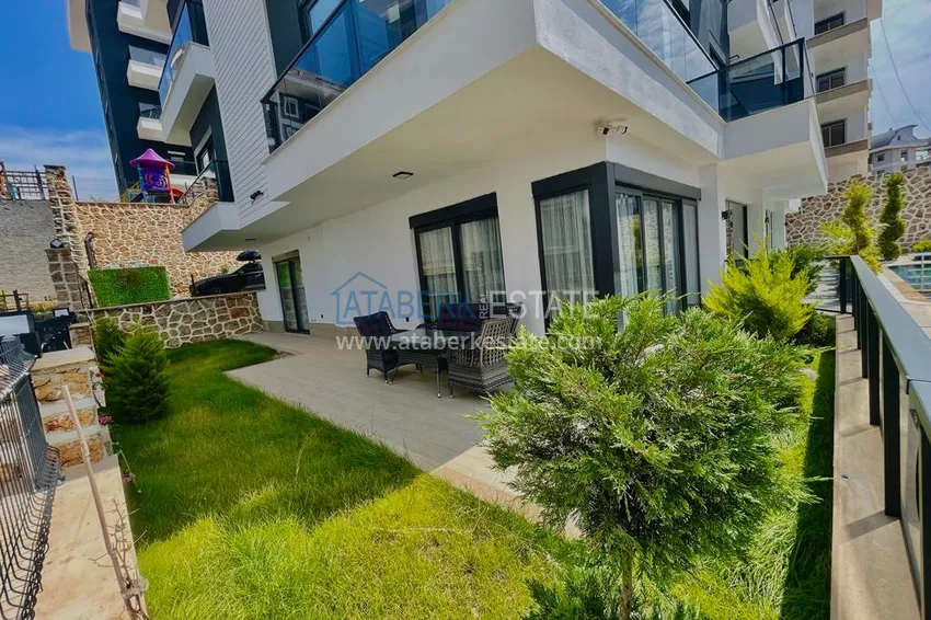 Duplex ogrodowy z nowoczesnymi wnętrzami w nowym kompleksie mieszkalnym, dzielnica Oba, Alanya 20