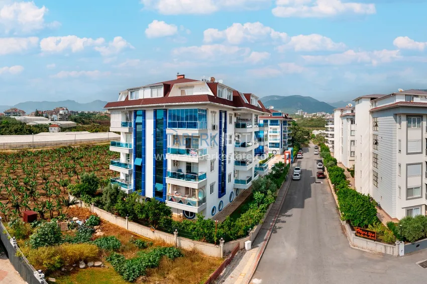 Apartament pod klucz z 1 sypialnią i widokiem na góry w Alanyi, dzielnica Kestel  2 