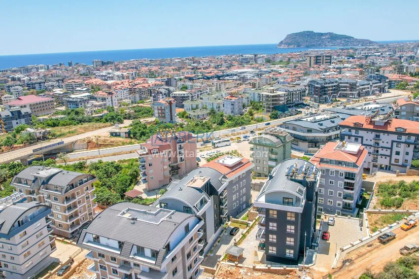 Duplex ogrodowy z nowoczesnymi wnętrzami w nowym kompleksie mieszkalnym, dzielnica Oba, Alanya 2