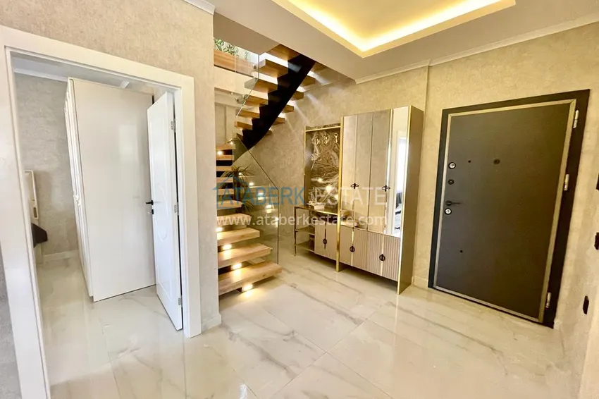 Kupuj Duplex ogrodowy z nowoczesnymi wnętrzami w nowym kompleksie mieszkalnym, dzielnica Oba, Alanya 3