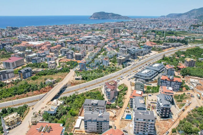 Duplex ogrodowy z nowoczesnymi wnętrzami w nowym kompleksie mieszkalnym, dzielnica Oba, Alanya 3
