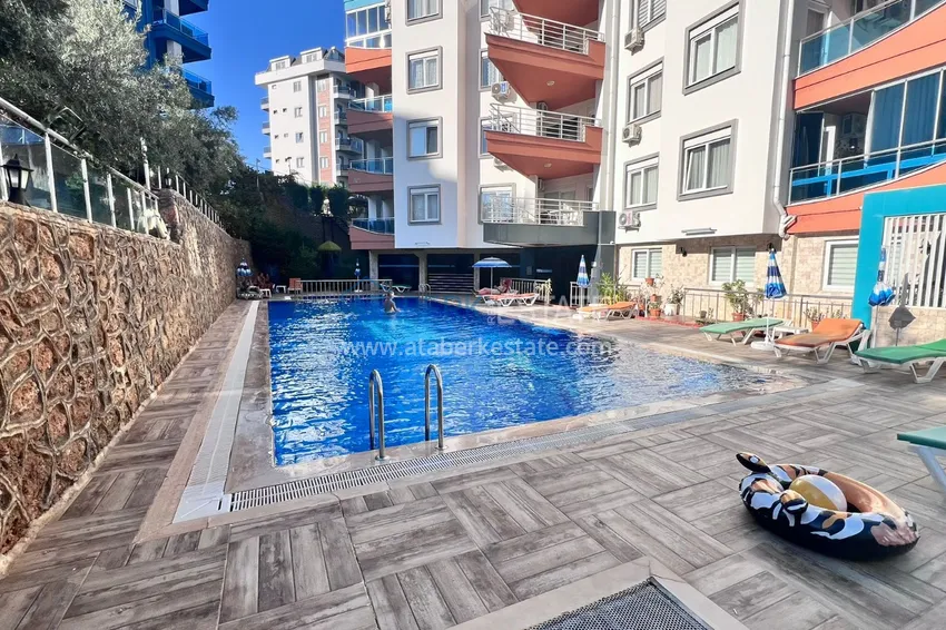 Apartament 1+1 z meblami i widokiem na góry, dzielnica Tosmur — Alanya 3 