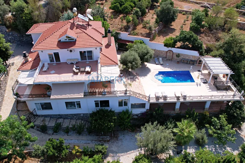 Wspaniała prywatna willa z panoramicznym widokiem i bungalowem gościnnym w Kestel, Alanya 3 
