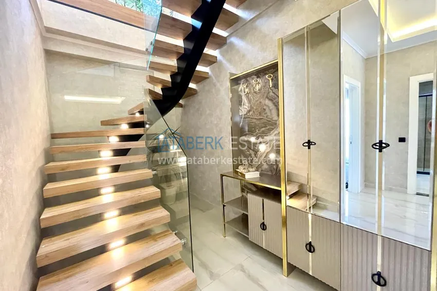 Kupuj Duplex ogrodowy z nowoczesnymi wnętrzami w nowym kompleksie mieszkalnym, dzielnica Oba, Alanya 5