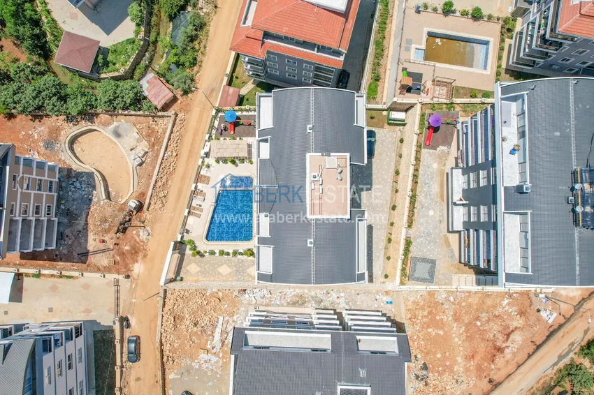Duplex ogrodowy z nowoczesnymi wnętrzami w nowym kompleksie mieszkalnym, dzielnica Oba, Alanya 6