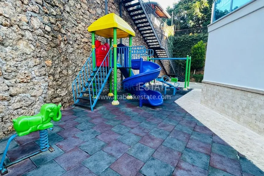 Apartament 1+1 z meblami i widokiem na góry, dzielnica Tosmur — Alanya 6 