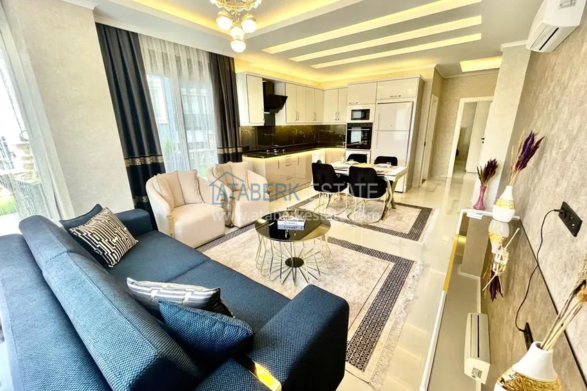 Kupuj Duplex ogrodowy z nowoczesnymi wnętrzami w nowym kompleksie mieszkalnym, dzielnica Oba, Alanya 7