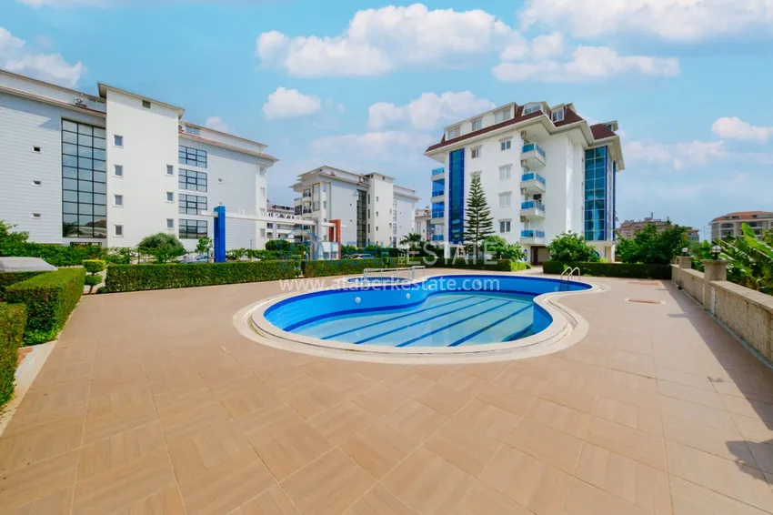 Apartament pod klucz z 1 sypialnią i widokiem na góry w Alanyi, dzielnica Kestel  7 