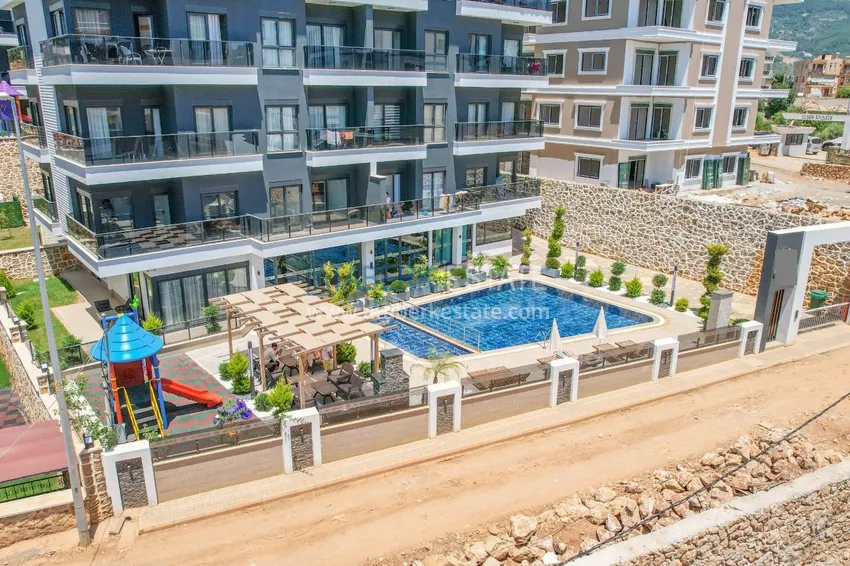 Duplex ogrodowy z nowoczesnymi wnętrzami w nowym kompleksie mieszkalnym, dzielnica Oba, Alanya 7