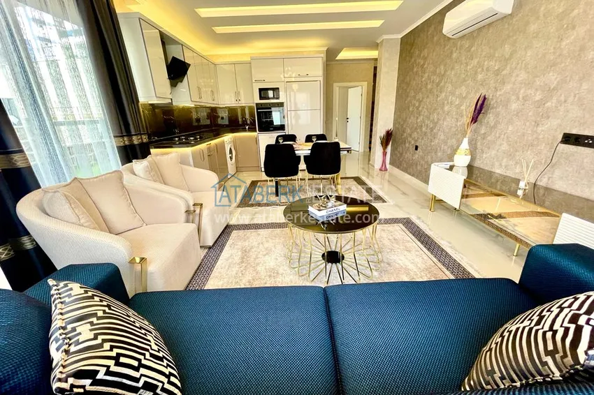 Kupuj Duplex ogrodowy z nowoczesnymi wnętrzami w nowym kompleksie mieszkalnym, dzielnica Oba, Alanya 8