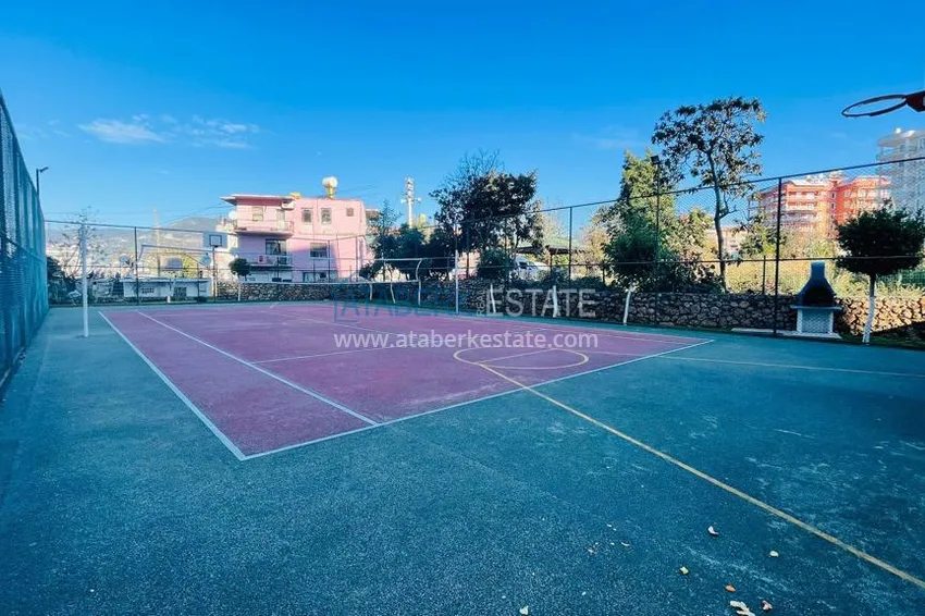 Apartament 1+1 z meblami i widokiem na góry, dzielnica Tosmur — Alanya 8 