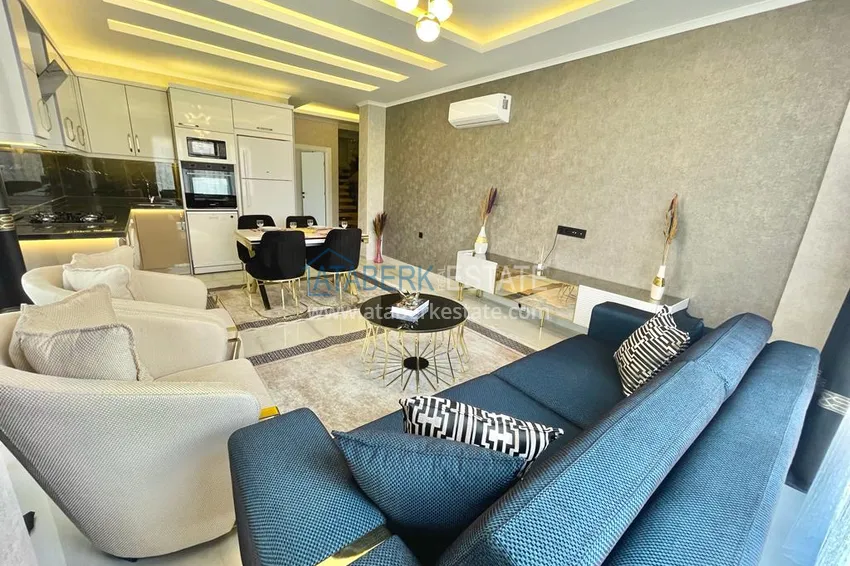 Kupuj Duplex ogrodowy z nowoczesnymi wnętrzami w nowym kompleksie mieszkalnym, dzielnica Oba, Alanya 9