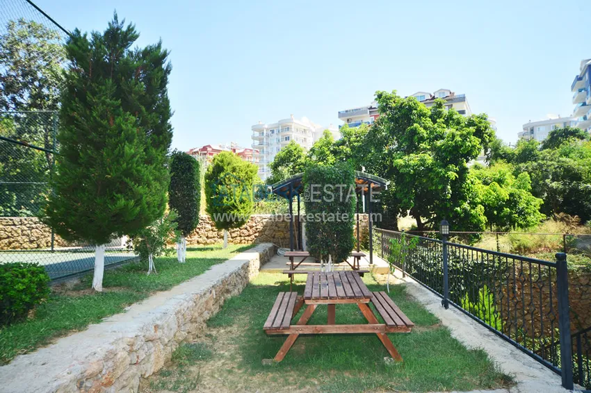 Apartament 1+1 z meblami i widokiem na góry, dzielnica Tosmur — Alanya 9 