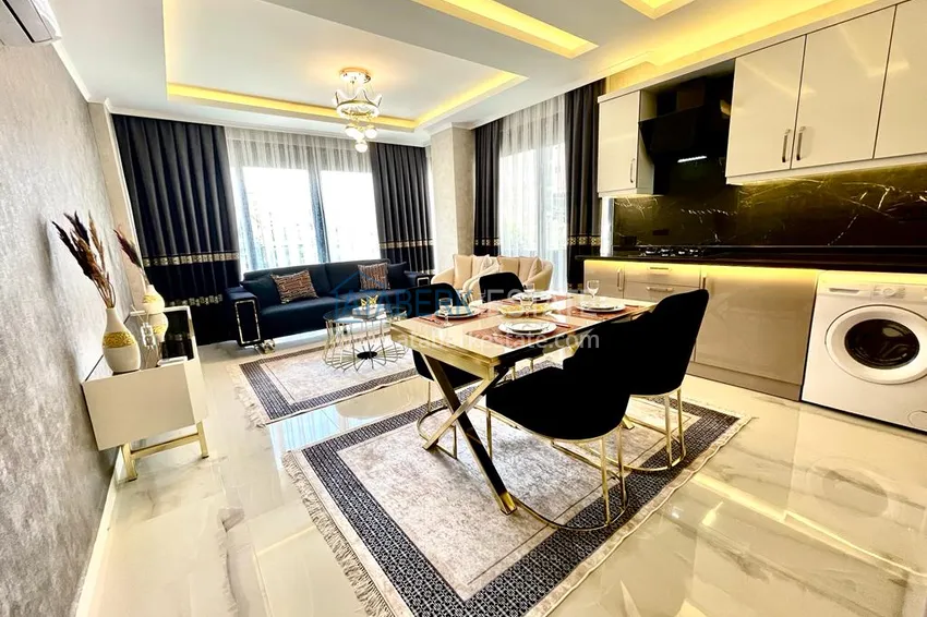 Kupuj Duplex ogrodowy z nowoczesnymi wnętrzami w nowym kompleksie mieszkalnym, dzielnica Oba, Alanya 10