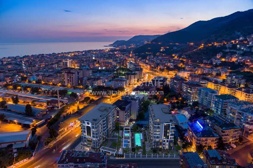Nowy kompleks mieszkaniowy klasy komfortowej w centrum Alanyi. Podstawowa nieruchomość w Alanya 7 