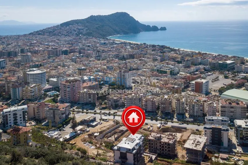 Jednopokojowy apartament z widokiem na morze i fortecę — centrum miasta Alanya 1 