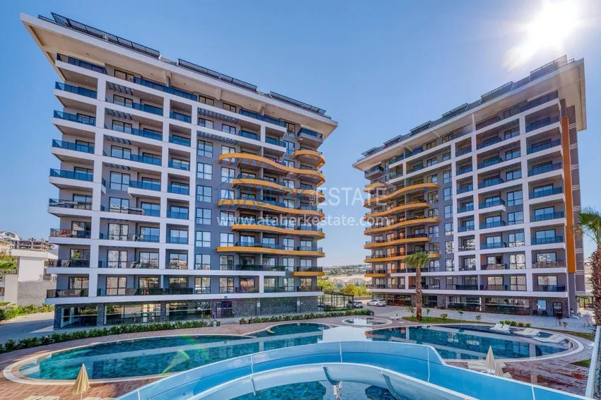 Umeblowane mieszkanie 2+1 w komfortowym kompleksie — Alanya, dzielnica Avsallar 1 