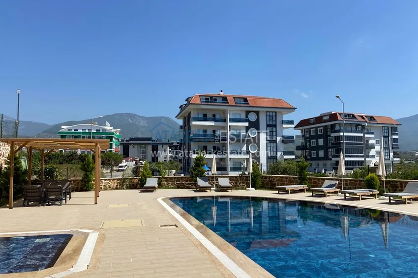 Nowoczesny apartament pod klucz z jedną sypialnią w nowym kompleksie — Alanya, dzielnica Oba  2 