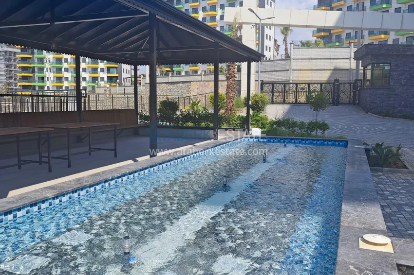 Gotowe mieszkanie z jedną sypialnią w kompleksie mieszkalnym z pełną infrastrukturą — dzielnica Avsallar, Alanya 10 