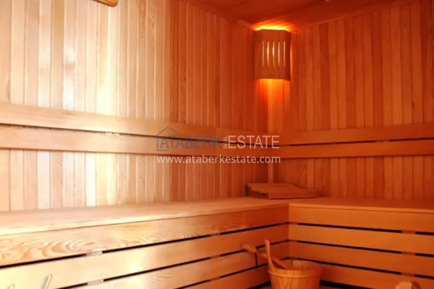 Dwupoziomowy penthouse w rejonie Kestel, umeblowany - pierwsza linia brzegowa  10 