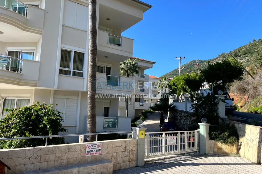 Umeblowany apartament 2+1 z widokiem na morze, odpowiedni na zezwolenie na pobyt - centrum Alanyi, plaża Kleopatra 10 