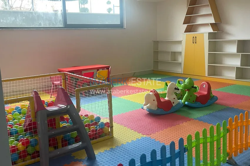Umeblowane mieszkanie 1+1 w nowym nowoczesnym kompleksie w Gazipasa 23 