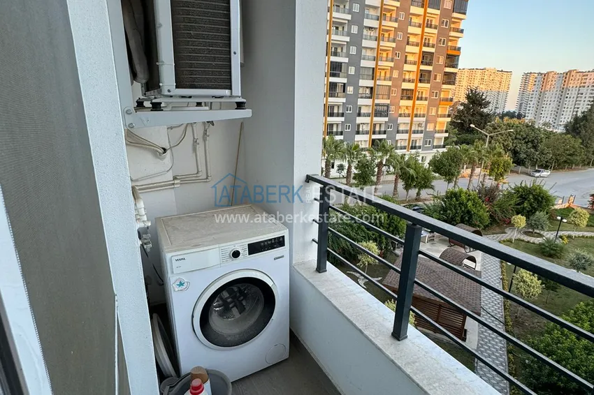 Kupuj  Jednopokojowy apartament z meblami w zadbanym kompleksie — Mersin, dzielnica Tomyuk 12 