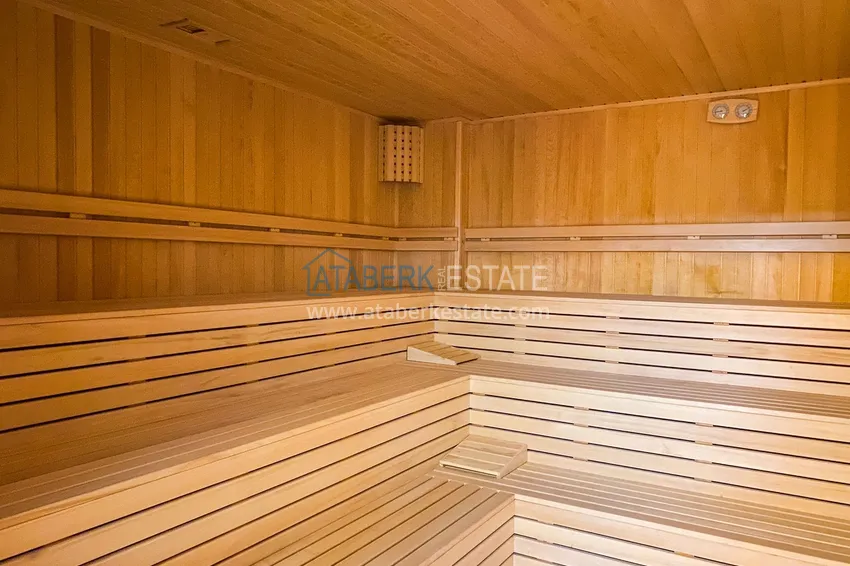 Apartament 1+1 z meblami i widokiem na morze, dzielnica Mahmutlar — Alanya  13 