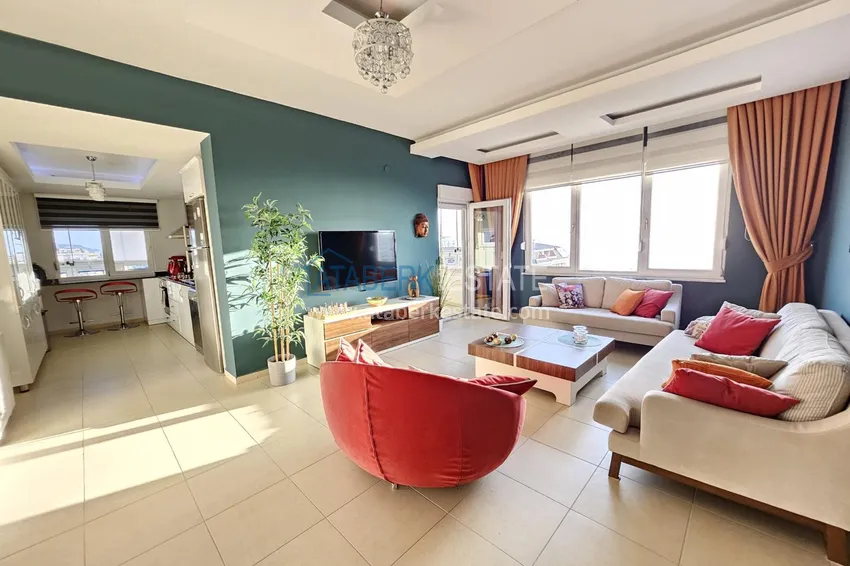 Kupuj  Dwupoziomowy penthouse z oryginalnym wystrojem wnętrz i widokiem na morze — dzielnica Mahmutlar, Alanya 13 