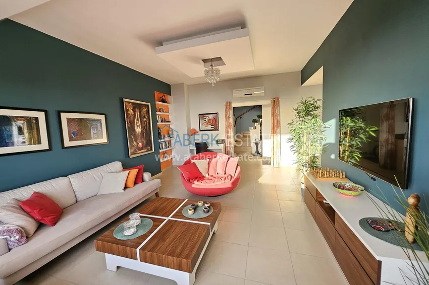 Kupuj  Dwupoziomowy penthouse z oryginalnym wystrojem wnętrz i widokiem na morze — dzielnica Mahmutlar, Alanya 14 