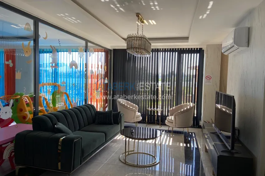 Nowoczesny apartament pod klucz z jedną sypialnią w nowym kompleksie — Alanya, dzielnica Oba  15 