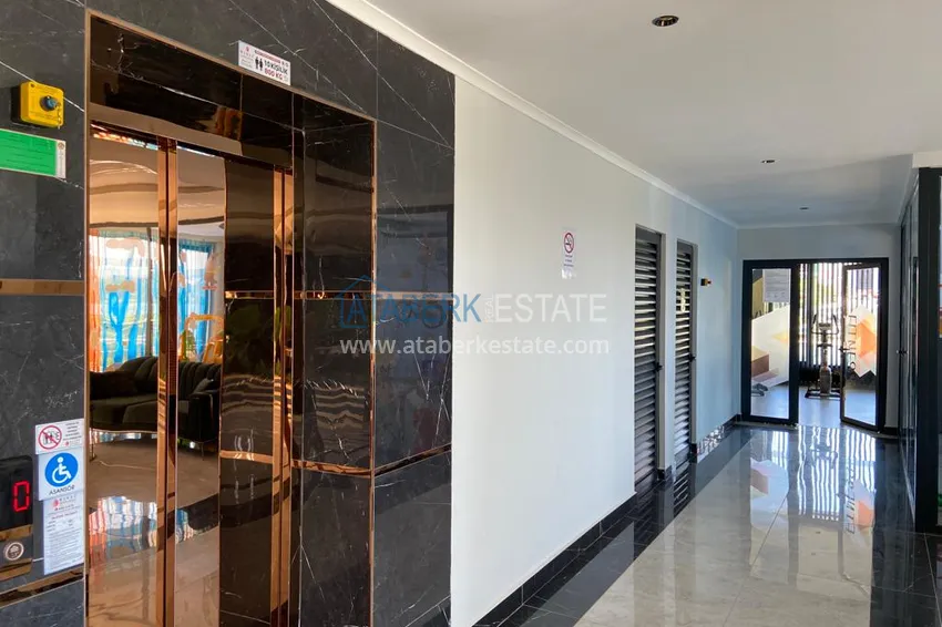 Nowoczesny apartament pod klucz z jedną sypialnią w nowym kompleksie — Alanya, dzielnica Oba  17 