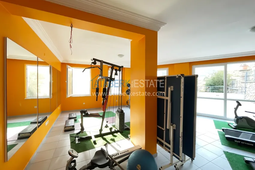 Nieruchomość na zezwolenie na pobyt. Umeblowany dwupoziomowy penthouse w Alanya, dzielnica Cikcilli 18 