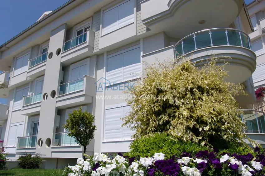 Umeblowany apartament 2+1 z widokiem na morze, odpowiedni na zezwolenie na pobyt - centrum Alanyi, plaża Kleopatra 19 