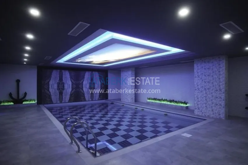 Apartament w Alanyi, dzielnica Tosmur - nowoczesne wnętrze, widok na morze i rzekę Dim 17 