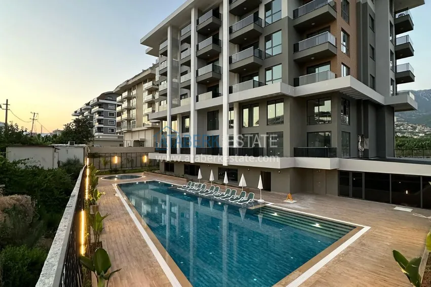 Jednopokojowy apartament z widokiem na góry w nowoczesnym kompleksie — Kargicak, Alanya 1 