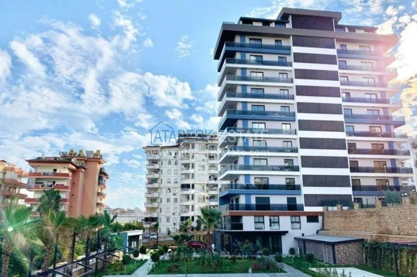 Apartament w Alanyi, dzielnica Tosmur - nowoczesne wnętrze, widok na morze i rzekę Dim 1 