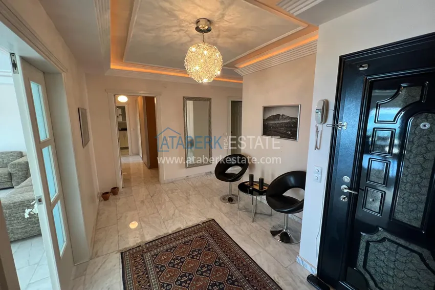 Kupuj  3+1 umeblowane mieszkanie bezpośrednio od właściciela — pierwszy apartament nadmorski, dzielnica Tosmur, Alanya 1 