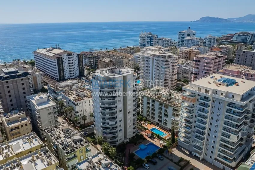 Dwupoziomowy penthouse z oryginalnym wystrojem wnętrz i widokiem na morze — dzielnica Mahmutlar, Alanya 1 