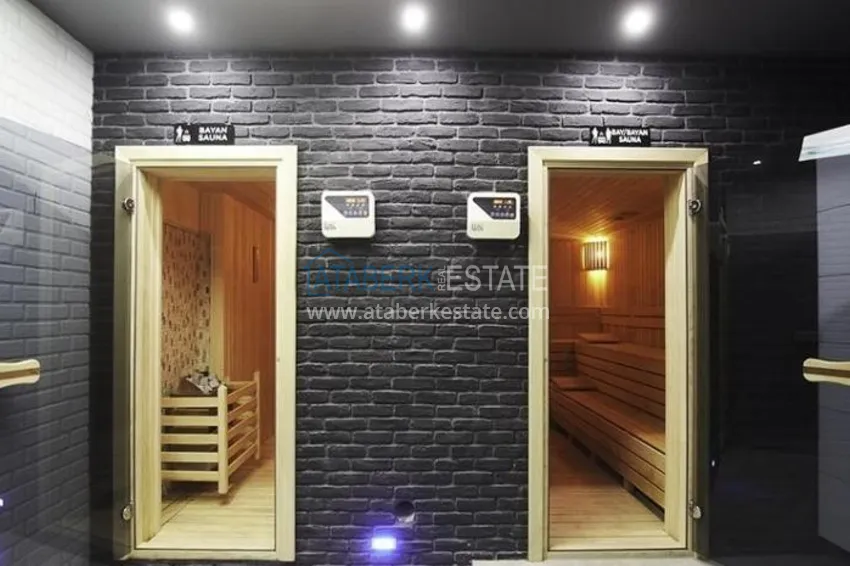 Apartament w Alanyi, dzielnica Tosmur - nowoczesne wnętrze, widok na morze i rzekę Dim 19 