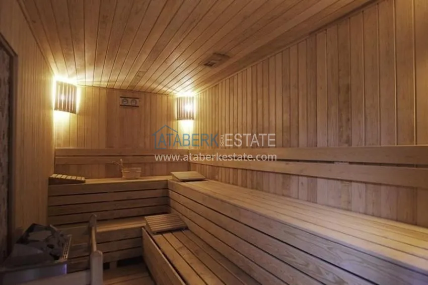 Apartament w Alanyi, dzielnica Tosmur - nowoczesne wnętrze, widok na morze i rzekę Dim 20 