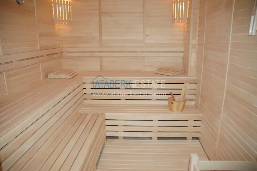 Umeblowany apartament 2+1 z widokiem na morze, odpowiedni na zezwolenie na pobyt - centrum Alanyi, plaża Kleopatra 29 