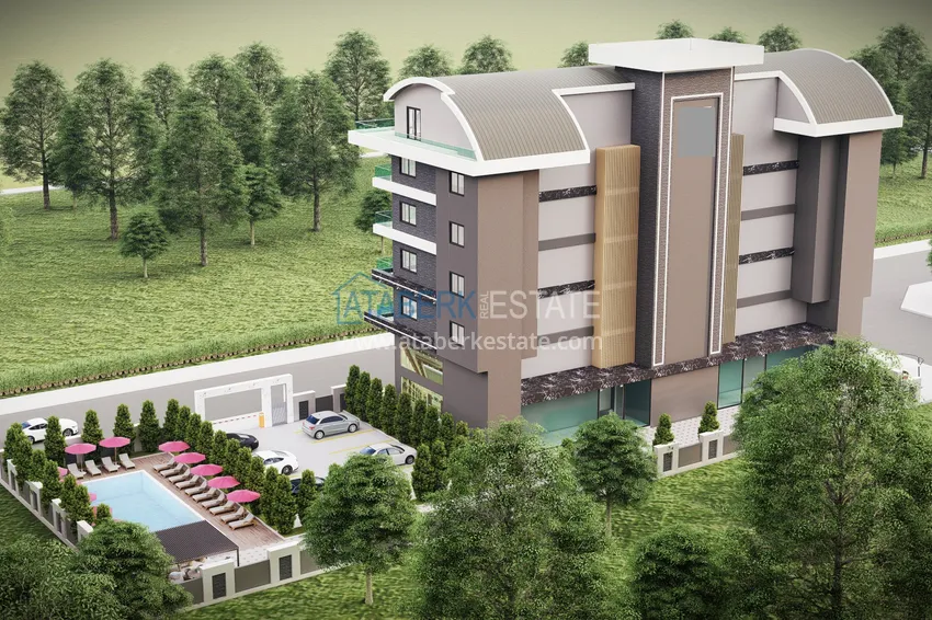 Kompleks w budowie w dzielnicy Kargicak, Alanya — nieruchomość inwestycyjna bezpośrednio od dewelopera 6 