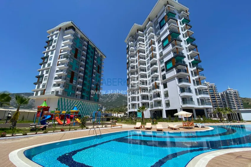 Dwupoziomowy apartament pod klucz w komfortowym kompleksie — Mahmutlar, Alanya 2 