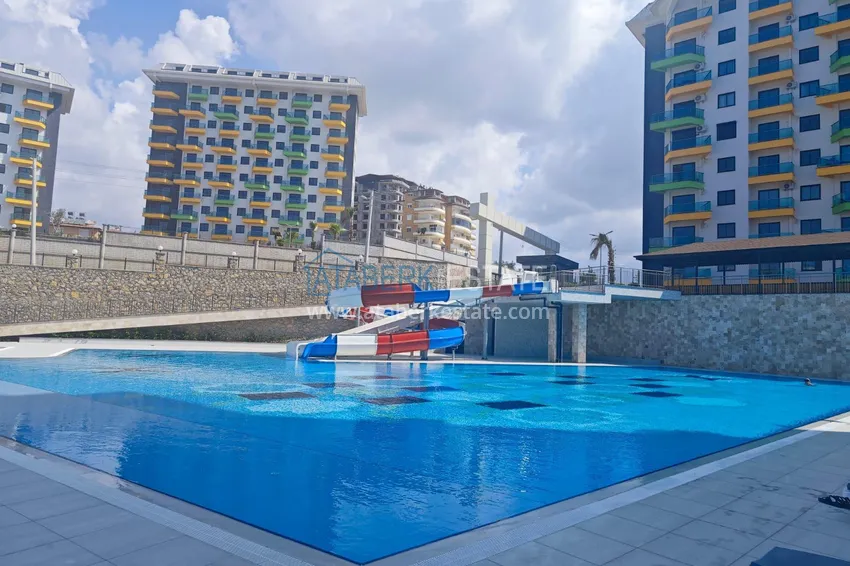 Gotowe mieszkanie z jedną sypialnią w kompleksie mieszkalnym z pełną infrastrukturą — dzielnica Avsallar, Alanya 2 
